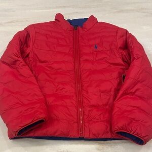 Polo by Ralph Lauren Red Puffer Jacket for Kids Reversible